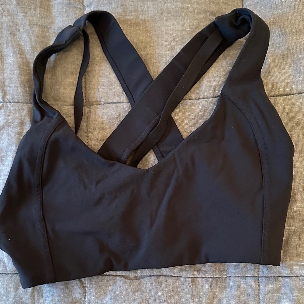 lululemon athletica Black Cross-Back Sports Bra